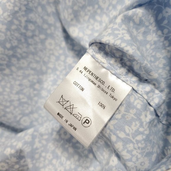 Needles Paisley L/S Button up - Baby Blue Men Japan Rare - Picture 5 of 5